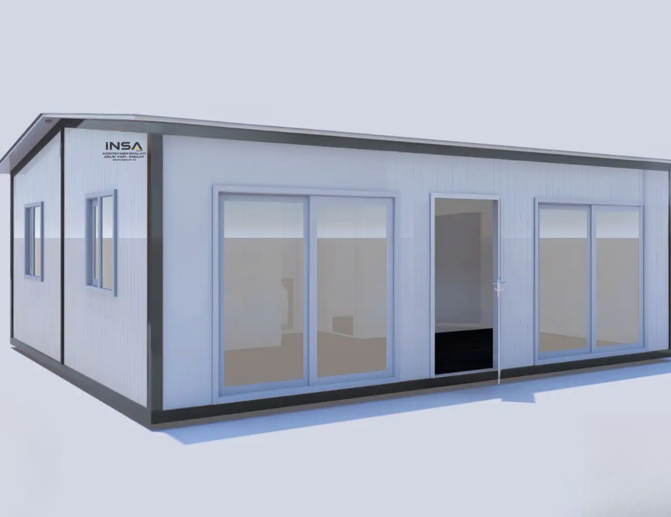 600×700 Bİrleşİmlİ Konteyner 2+1 Wc-Duş-Mutfak